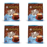 4 X Old Town 3-In-1 Instant Less Sugar White Coffee 15 Sticks x 38g