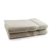2pc Onkaparinga Flinders Premium Bath Sheets Set 90x167cm Cotton 600GSM Linen