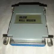 NULL MODEM ADAPTER SERIAL RS232 DB25 MALE to FEMALE