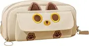Cat Pencil Case,Embroidered Cat Pencil Bag Pencil Case - Aesthetic Pencil Bag, Large Capacity Marker Pouch, Zippered Pencil Pouch for Eraser Sharpener
