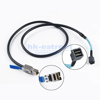 External Mini SAS HD SFF-8644 to Mini SAS SFF-8643 Data Server Raid Cable 1M /2M