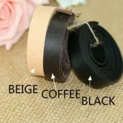 Veg Tanned Flat Cord Genuine Real Leather DIY Craft Strap Tape Rope String NR9