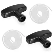2 Sets Lawn Mower Pull Cord Replacement, Pull Cord Handle with 47.2 Inch Lawn