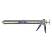 Newborn Caulk Gun 32oz Sausage Cartridge Heavy Duty Steel Frame Blue Silver