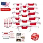 Versatile Microwave & Oven Safe Glass Meal Prep Containers - 30-Piece Organizer