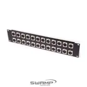 SWAMP Patch Panel - 24ch. XLR Female - 2RU 19 inch