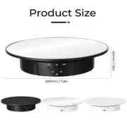 Degree Display Electric Hol Jewelry Mirror Rotating Speeds Stand Turntable New