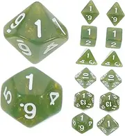 KICHOUSE 2 Sets Multi Sided Dice Portable Dice for Board Games Parties and Gatherings Lightweight for Fun Activities