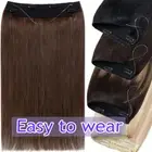 Clip In Secret Headband Wire In 100% Remy Human Hair Extensions One Piece Wefted