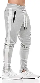 [FLYFIREFLY] Men's Gym Sport Pants Bodybuilding Workout Running Jogger Slim Fit Sweatpants