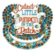 Baby Bear Pacis Adult Pacifier "Cutest Little Pumpkin In The Patch" Adult Paci