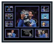 NOVAK DJOKOVIC 2019 AUSTRALIAN OPEN SIGNED LIMITED EDITION FRAMED MEMORABILIA