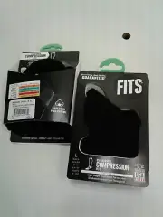 FITS Cushioned Compression OTC Socks 20-30MMHG Large, Black, 2 Pair F7820-000-4L