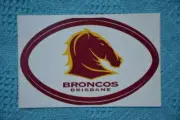 RARE BRONCOS Brisbane Sticker 15x10cm Decal Sticker 4 Car bar-fridge. Retro NRL