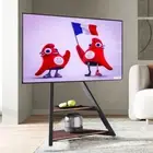 Heavy Duty Corner TV Floor Stand for Big Screens 40-75” Optimal Sports Viewing