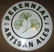 PERENNIAL ARTISAN ALES missouri METAL TACKER SIGN craft beer brewery brewing E