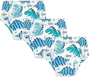 Caihoyu Little Boys Potty Training Panties Leakproof Overnight Training Pants Training Panties for Infant 2T Lovely Blue Dinosaur Pattern Doodle