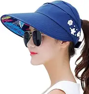 [PALAY] HindaWi Sun Hats for Women Sun Hat Wide Brim UV Protection Summer Beach Foldable Visor