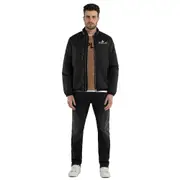 Replay Mens Casual Double Zip Speedworx Jacket Black