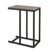 Costway 64cm C-Shaped End Table Metal Frame Bedside Table