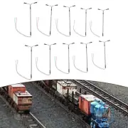 Model Railway Twoheads White Lamp LED Street Lights 10pcs Pack in OO HO Scale