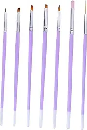 LOLIPPYY 7 Pcs Nail Art Line Painting Brush Dual Ended Dotting and Liner Tools for Intricate Nail Designs for Home and Salon Use Lightweight and Portable Manicure Supplies