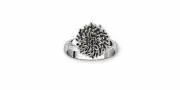 Chrysanthemum Ring Jewelry Sterling Silver Handmade Flower Ring CRY2X-R