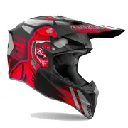 Wraaap Cyber Red Matt Offroad Helmet
