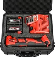 Case for Milwaukee M12/M18 Multi-Tool & Accessories - Waterproof Hard Tool Box for Milwaukee M18/M12 2836-20/2626-20/2526-20/2426-20, Battery/Charger (Case Only)