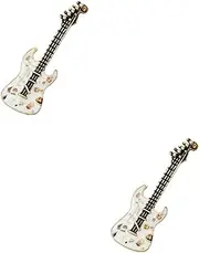 [WRITWAA] Suit Brooch Rhinestone Brooch Guitar Lapel Pin Brooch for Men Enamel Pin Badge Music Guitar Brooch Music Breast Pin Music Badges and Brooches for Women Guitars Men Brooch Pin