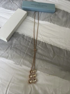 Touchstone Crystal by Swarovski Swing By Pendant Rose Gold NIB