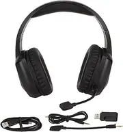 Bluetooth Gaming Headset Wireless Stereo Headset with RGB Cool Lighting Low Latency Noise Cancelling 50mm Sound Unit for PC Mobile Gaming ABS PU Material 1000mAh Battery