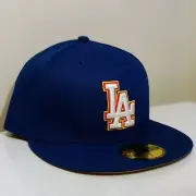 LOS ANGELES DODGERS NEW ERA 59FIFTY 5950 FITTED HAT CAP SIZE 7 BLUE