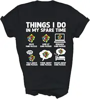 [SDVN] Things I Do in My Spare Time Puzzle Speed Cubing Unisex Shirt Gift Women Men
