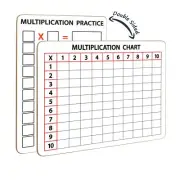Dry Erase Multiplication White Board 9 x 12 Inch Small Lapboard l Durable Por...