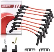 Micro 8.5mm Spark Plug Ignition Wires Compatible with Chevrolet GMC Cadillac Replacement for 1999-2006 LS1 Vortec 4.8L 5.3L 6.0L