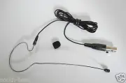 Black Headset Microphone for Samson AKG Wireless System Mini 3 PIN XLR