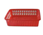 Greenbrier Plastic Bin Basket/ Organizing Storage 15 X 11 x 4 Red