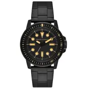 Armani Exchange Leonardo Black Stainless Steel Mens Watch