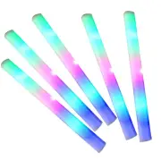 in the Dark Colorful Flashing LED Foam Stick RGB LED Glow Sticks Cheer Tube