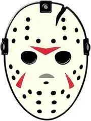 [Pinsanity] Horror Hockey Mask - Glow In The Dark - Enamel Lapel Pin