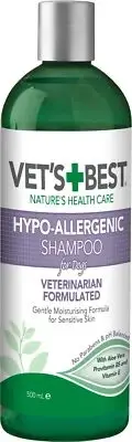 Vets Best Hypo-Allergenic Dog Shampoo 16 oz for Sensitive Skin