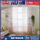 Colorful Butterlfly Tulle Curtains Thin Yarn Sheer Curtain for Room Door Window