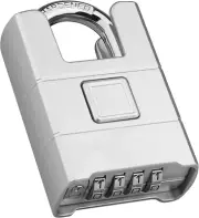 Heavy Duty Combination Padlock Outdoor, [Anti-Cutting] [Waterproof] 4-Digit Cod