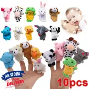 10pcs Animal Nursery Children Kids Story Time Finger Puppets Play Toy Family
