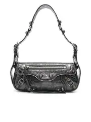 Balenciaga Cracked Effect Shoulder Bag