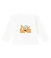 [Stella McCartney Kids] Stella McCartney Kids Logo printed cotton jersey T-shirt M 24 white