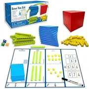 Base Ten Blocks, Manipulatives Blocks Math Toys Game, Hands-On Counting Learning Set, Stem Educational Number Concept Tools, Place Value Teaching Aid, Preschool Classroom Supplies