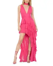 Alice and Olivia Holly Tiered High Low Dress
