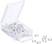 Clear Round Glass Dome Tiles Cabochons Charms Bulk Small Flat Back Imitation Gemstone for Cameo Photo Pendant Necklace Bracelet Earring Ring Keychain DIY Craft Jewellery Making,100PCS (6MM)